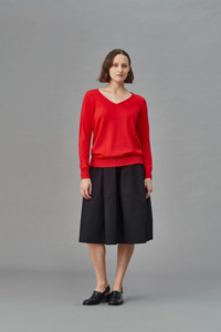 Standard Issue Merino V Neck Slouchy - Ribbon