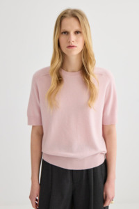 Laing Jasper Short Sleeve Crewneck - Blush