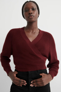 Kowtow: Kowtow Composure Cardigan - Maroon