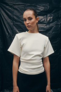 Tees Singlets: One Of Others Wells Tee - White