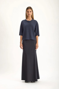 Tees Singlets: Jac + Jack Archive Tee - Darkest Navy