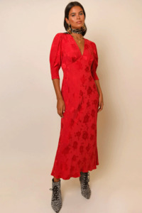 Rixo Zadie Dress - Red Poppy
