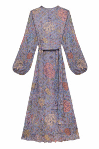 Rixo Pia Dress - Camellia Garden Powder Blue