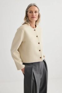 Nz Designer Laing: Laing Cardi Jacket - Ivory