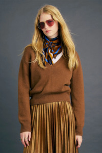 Karen Walker: Karen Walker Colette Sweater - Tan