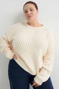 Kowtow Patchwork Jumper - Chalk