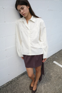 Tops Shirts: Deiji Studios Cami Overshirt - Citrus Stripe