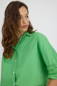 LMND Chiara Long Sleeve Shirt Classic - Light Verde