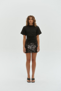 Tees Singlets: One Of Others Wells Tee - Black
