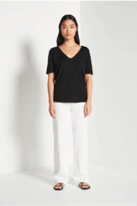 Juliette Hogan JHL V-Neck T Fine Cotton Cashmere - Black