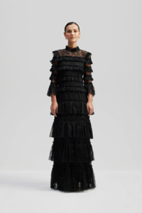 Dresses Nz: Malina Carmine Maxi Dress - Black