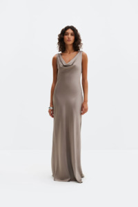 Malina Leah Maxi Dress - Graphite