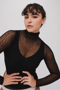 Standard Issue Cotton Tulle Skivvy - Black