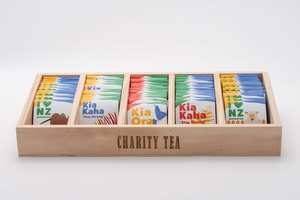PositiviTeas™ Kiwiana Range, 100 Single serve Tea bags with Display Box - Charity Tea