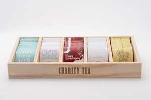 Products: PositiviTeas™ Occasions Range, 100 Single serve Tea bags with Display Box - Charity Tea