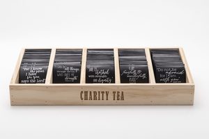 PositiviTeas™ Bible Verse Range, 100 Single Serve Tea bags with Display Box - Charity Tea