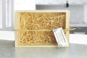Products: Gift box - empty - handmade in NZ - pine - Charity Tea