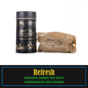 Products: Refresh Organic Green Tea with Lemongrass and Ginger - Loose Leaf - Charity Tea