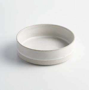 Eat Cat: White Stoneware Cat Bowl