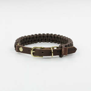 Leather Collars Dog: Touch of Leather Dog Collar - Chocolate