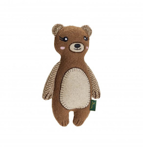 Fyn Bear Wool Dog Toy