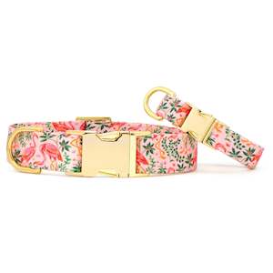 Walk: Printfresh x TFD Flock of Flamingos Dog Collar