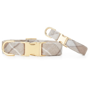 Walk: Andover Plaid Flannel Dog Collar