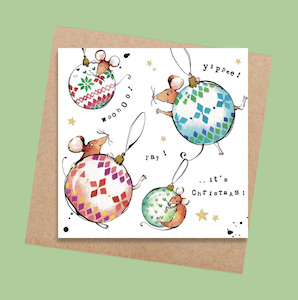 Gifts: Christmas Baubles Card