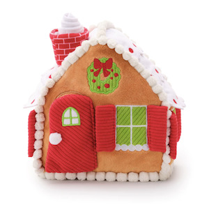 Enrichment Dog: Gingerbread House Interactive Snuffle Dog Toy