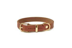 Leather Collars Dog: Butter Leather Collar - Sahara Cognac