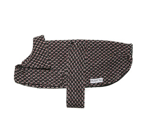 Jackets Dog: Red Tweed Lined Wool Walking Coat