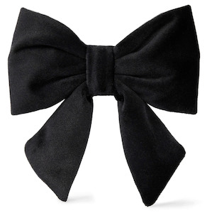 Black Velvet Lady Dog Bow