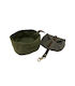 Waxed Canvas Portable Dog Bowl