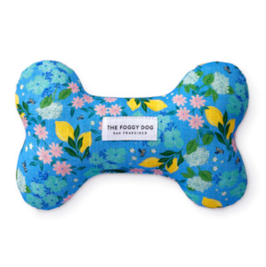 TFD x Simplified Bees in Bloom Squeaky Bone Dog Toy