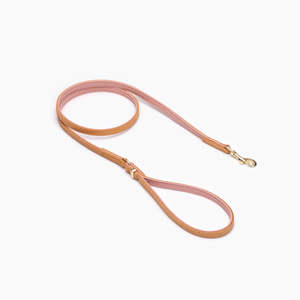 Oxford Leather Dog Leash (Lite) - Blush