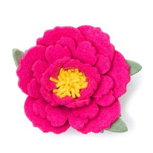 Hot Pink Peony Dog Collar Flower - PRE-ORDER*