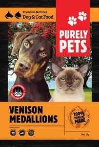 Products: Purely Pets Venison Medalions CharliesPetSupplies