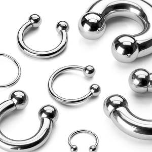 Basic Initial Jewellery: Titanium Horseshoe