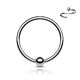 Titanium Nose Ring Fixed Micro Bead