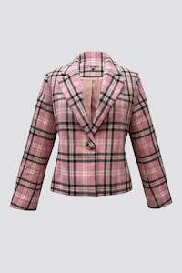 Jackets / Blazers: MARIA JACKET | PINK CHECK