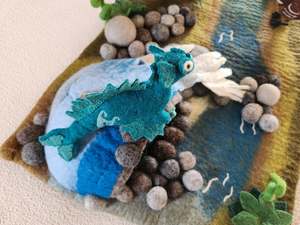 Small World Play: Taniwha - Felted Wool Toy