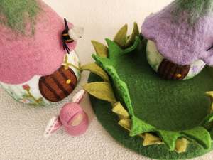 Small World Play: Grassy Mat -  Storytelling Felt Playmat