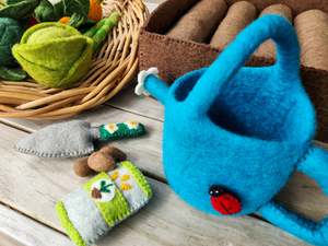 Little Gardener - Wool Felt Garden Tool Kit