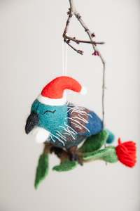The Songbird of Summer Christmas - Kids in Need Felted Wool Decoration