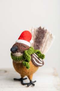 All: The Christmas Pīwakawaka - Kids in Need Felted Wool Decoration