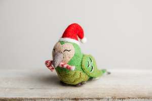 All: Kirihimete Kākāpō - Kids in Need Felted Wool Decoration