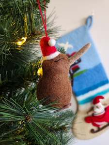 All: Jingle Kiwi - Felted Christmas Decoration