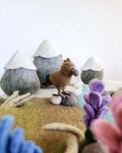 Small World Play: Kea - Felted Wool Bird