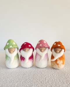 Small World Play: Mushroom Munchkins - Felt Gnome Friends