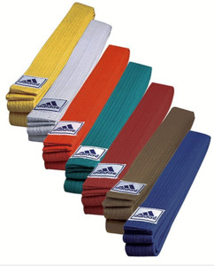 Products: Adidas Belts - Christchurch Martial Arts